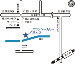 スワンベーカリー地図